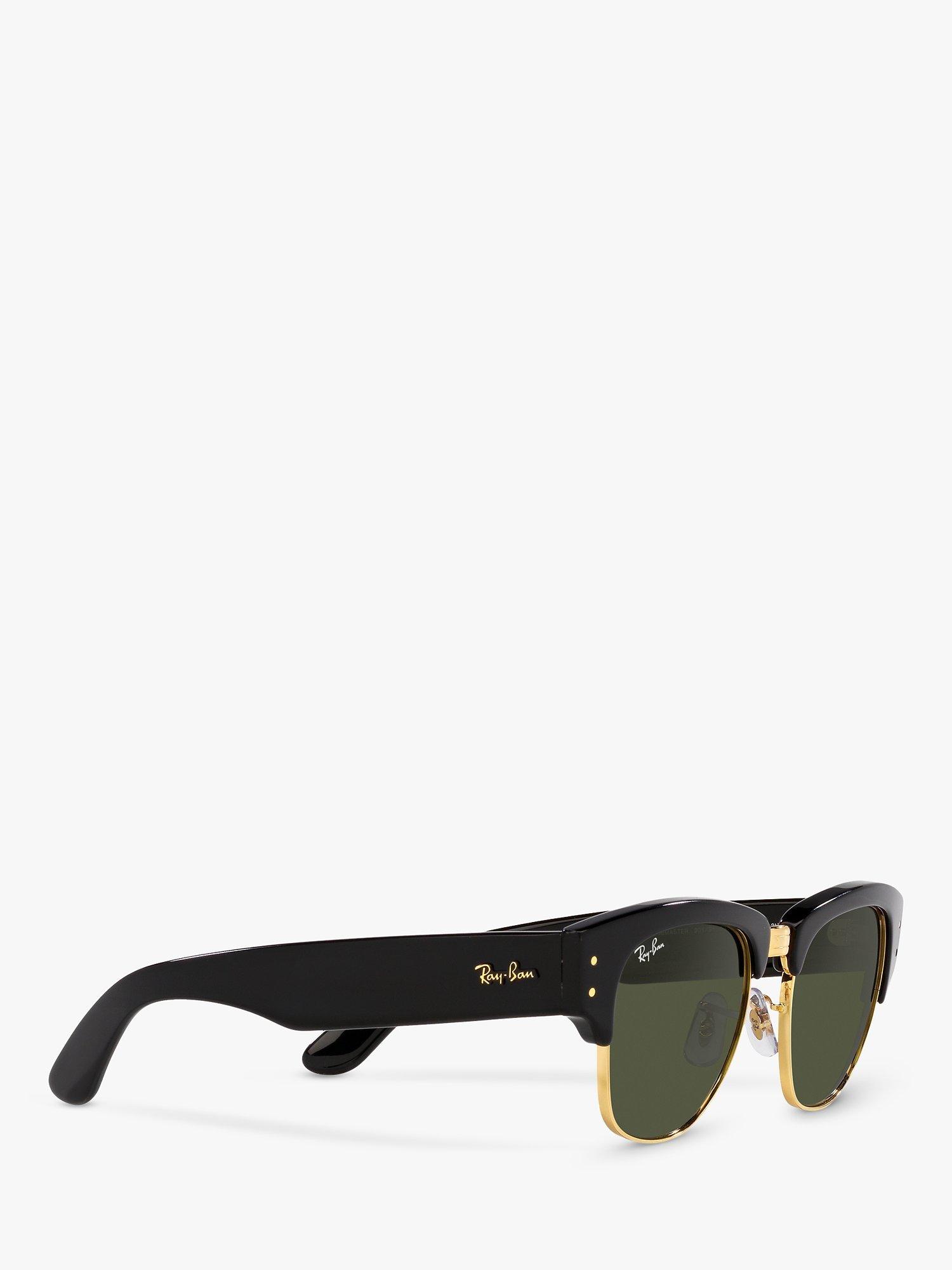Product image 11 of 11, which shows Ray-Ban RB0316S Unisex Mega Clubmaster Cat's Eye Sunglasses, Black/Gold
