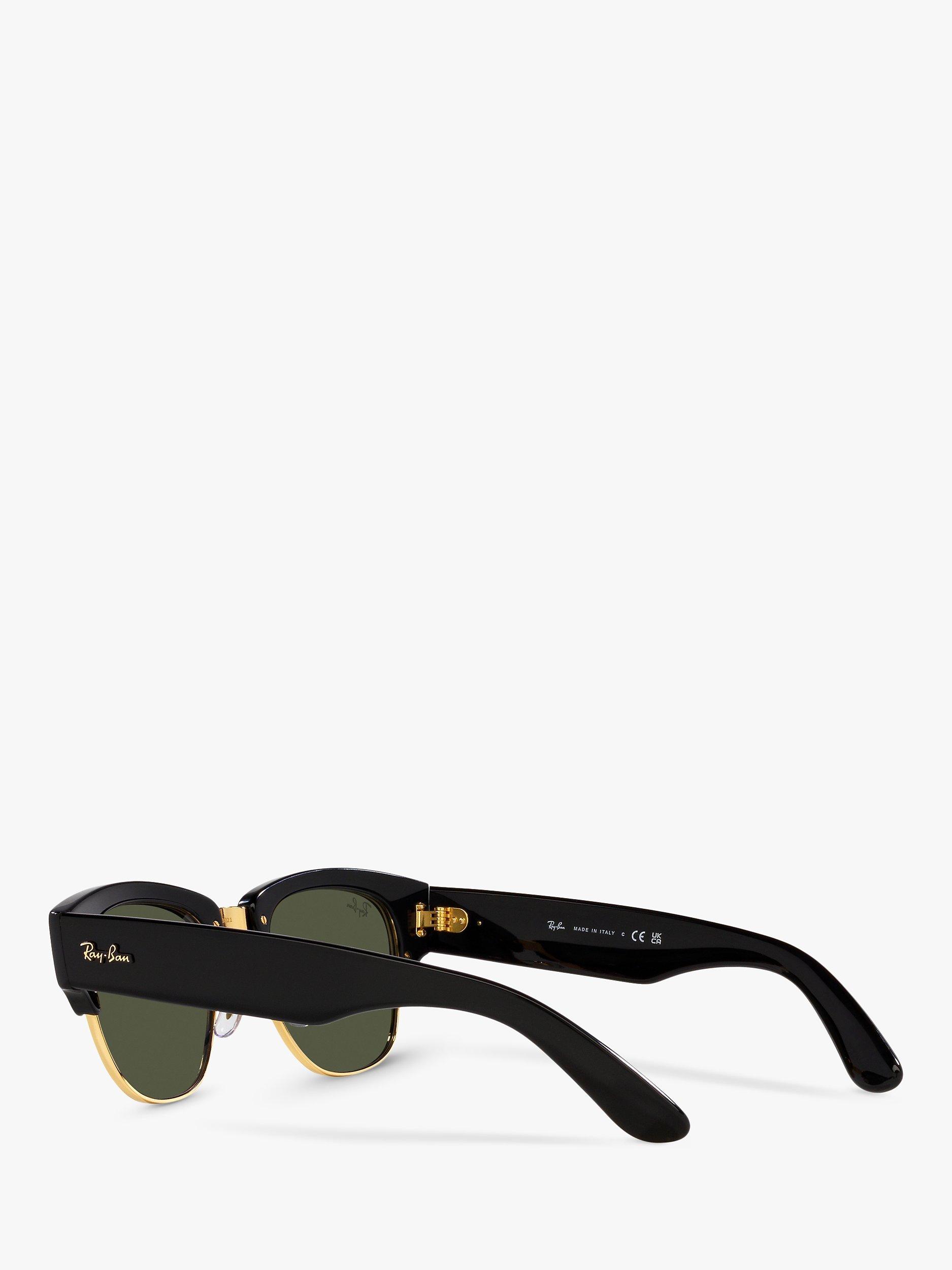 Product image 5 of 11, which shows Ray-Ban RB0316S Unisex Mega Clubmaster Cat's Eye Sunglasses, Black/Gold