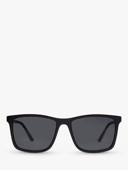 Le Specs L5000181 Men's Master Tamers Rectangular Sunglasses, Black/Grey - view 2, Black/Grey