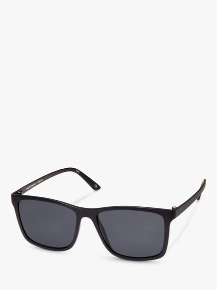Le Specs L5000181 Men's Master Tamers Rectangular Sunglasses, Black/Grey, Black/Grey