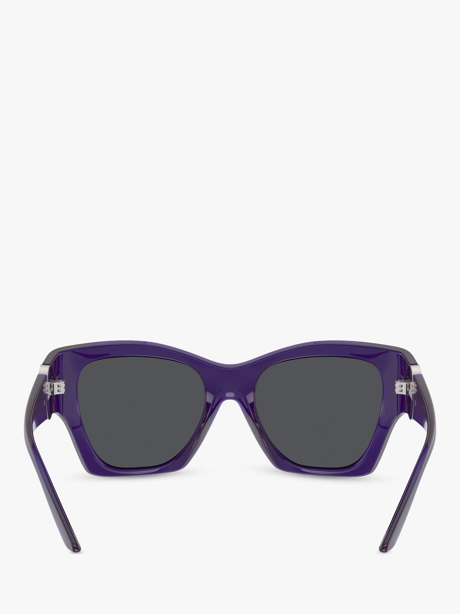 Product image 4 of 5, which shows Versace VE4452 Women's Irregular Sunglasses, Transparent Purple