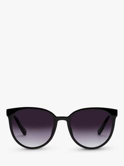 Le Specs L5000145 Women's Armada Round Sunglasses - view 2, Black/Purple Gradient