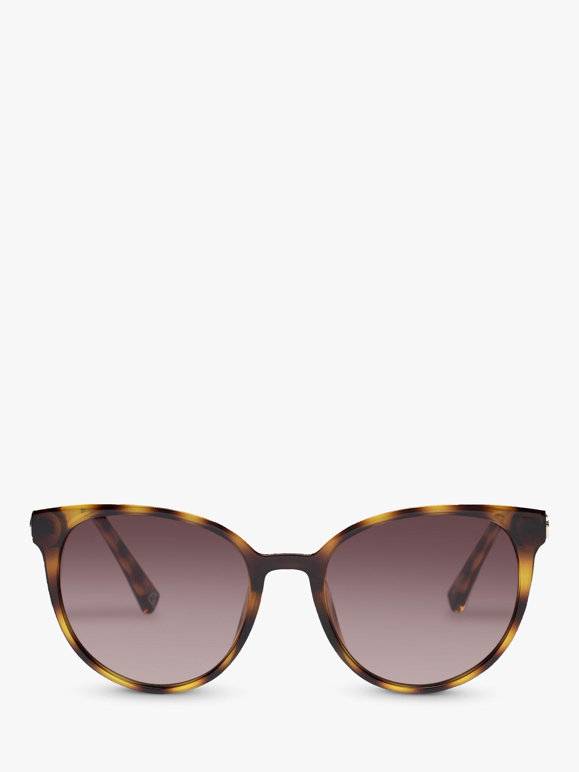 Product image 2 of 2, which shows Le Specs L5000172 Women's Contention Oval Sunglasses, Tortoise/Brown Gradient