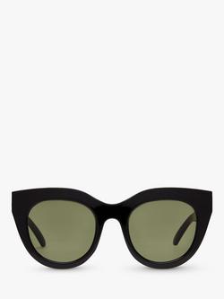 Le Specs Women's Air Heart Cat's Eye Sunglasses - view 2, Black