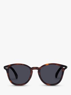 Le Specs L5000144 Unisex Bandwagon Polarised Round Sunglasses, Tortoise/Black - view 2, Tortoise/Black