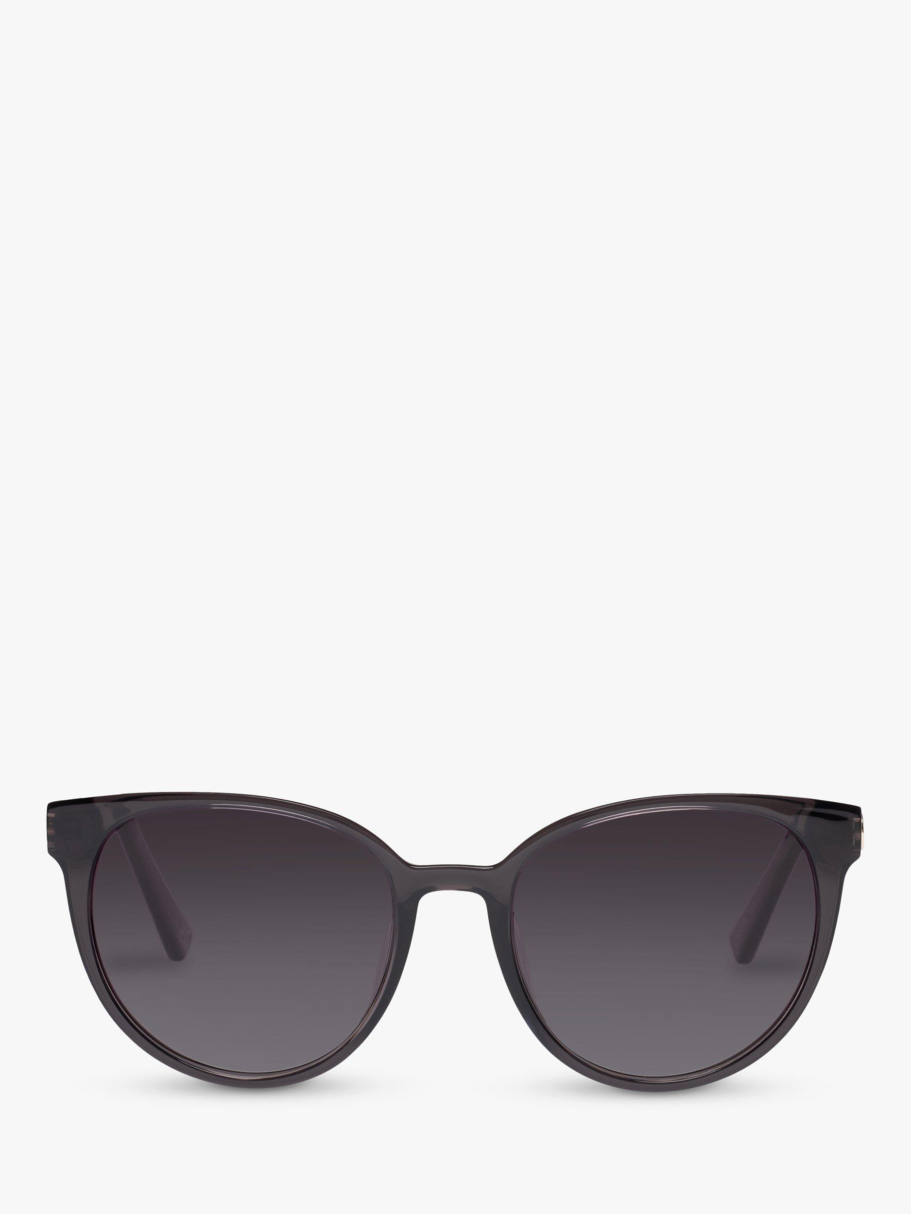 Product image 2 of 2, which shows Le Specs L5000180 Women's Contention Polarised Oval Sunglasses, Grey/Grey Gradient