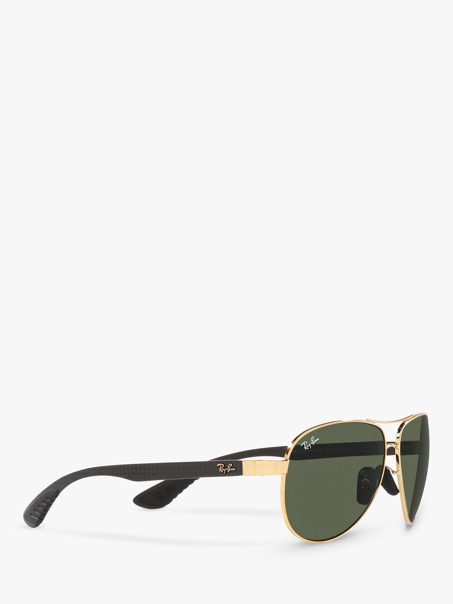 Product image 11 of 11, which shows Ray-Ban RB8331 Men's Aviator Sunglasses, Arista/Green