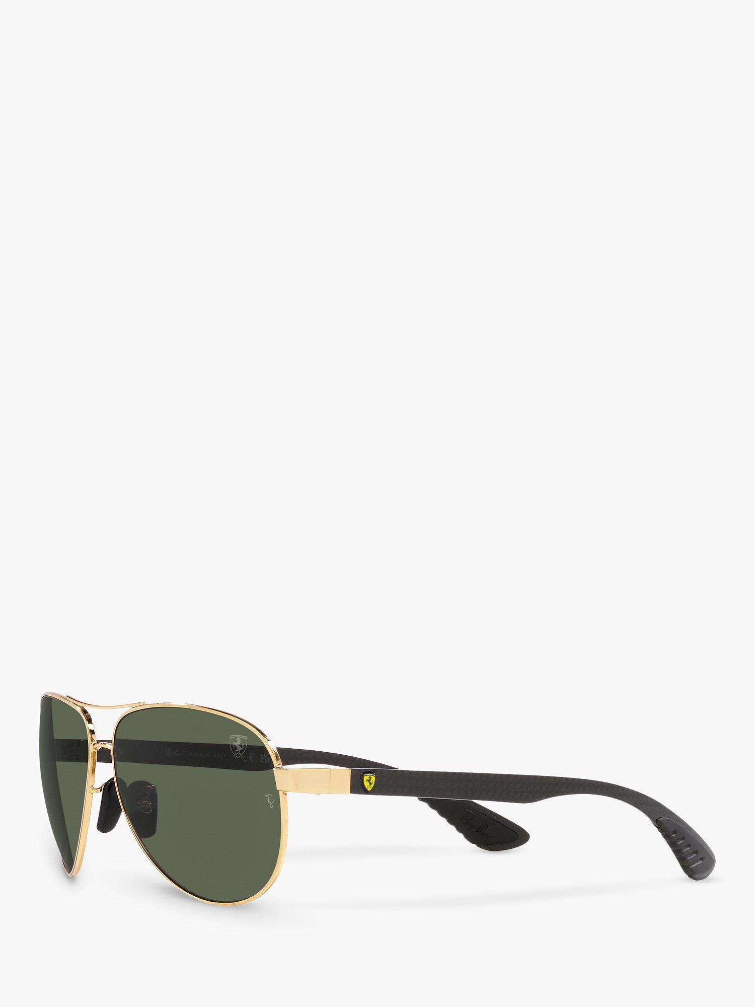 Product image 2 of 11, which shows Ray-Ban RB8331 Men's Aviator Sunglasses, Arista/Green