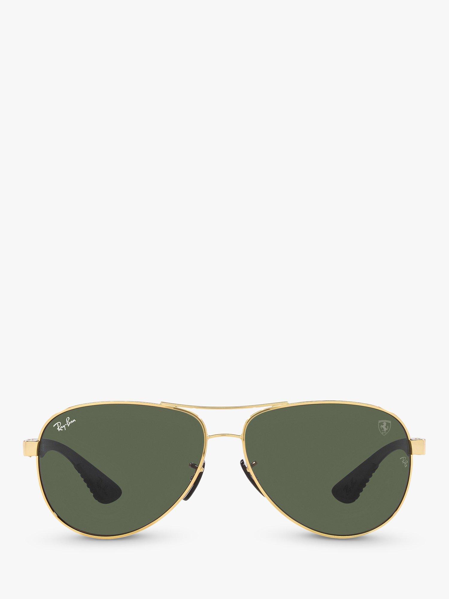 Product image 3 of 11, which shows Ray-Ban RB8331 Men's Aviator Sunglasses, Arista/Green