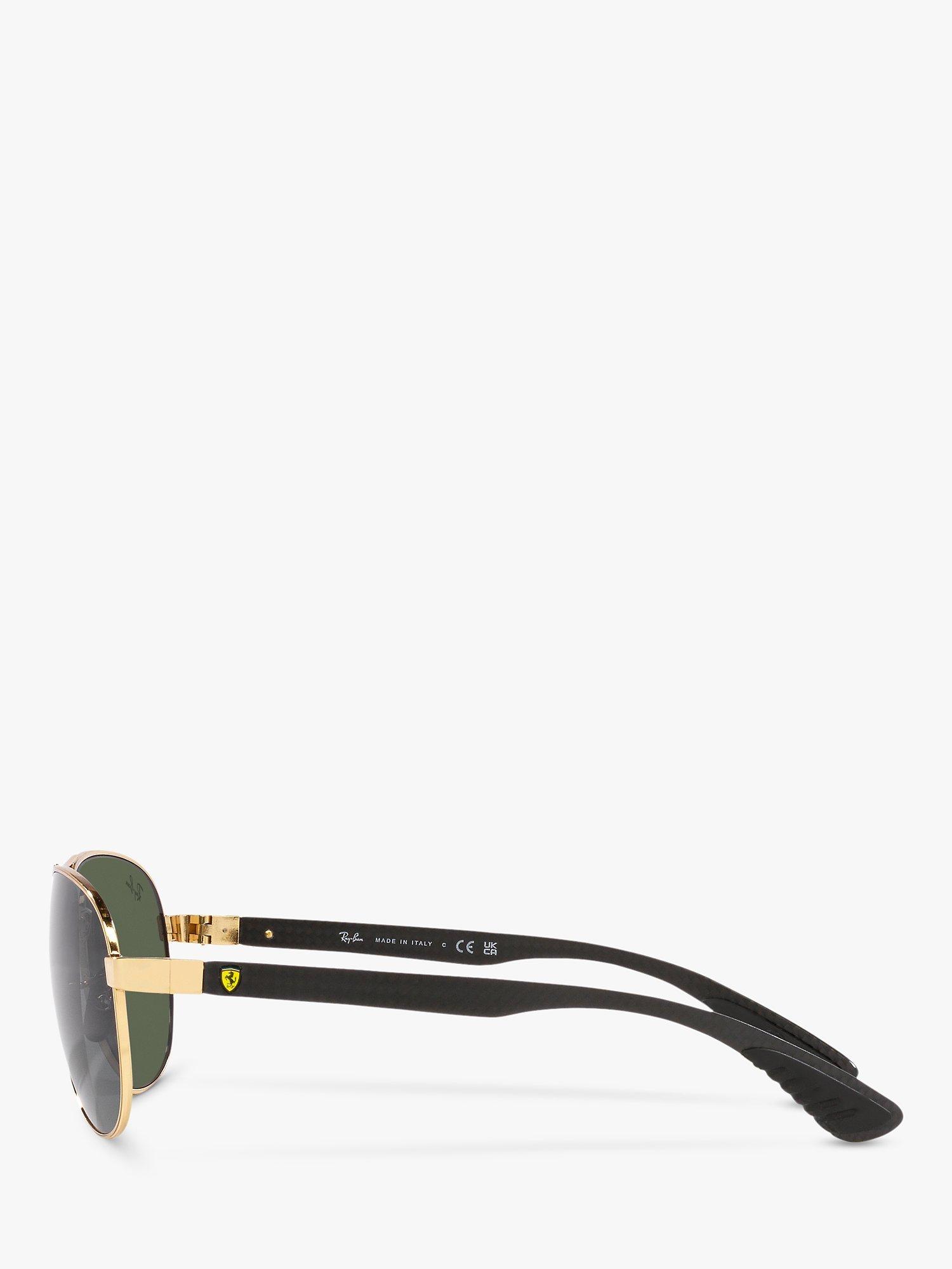 Product image 4 of 11, which shows Ray-Ban RB8331 Men's Aviator Sunglasses, Arista/Green