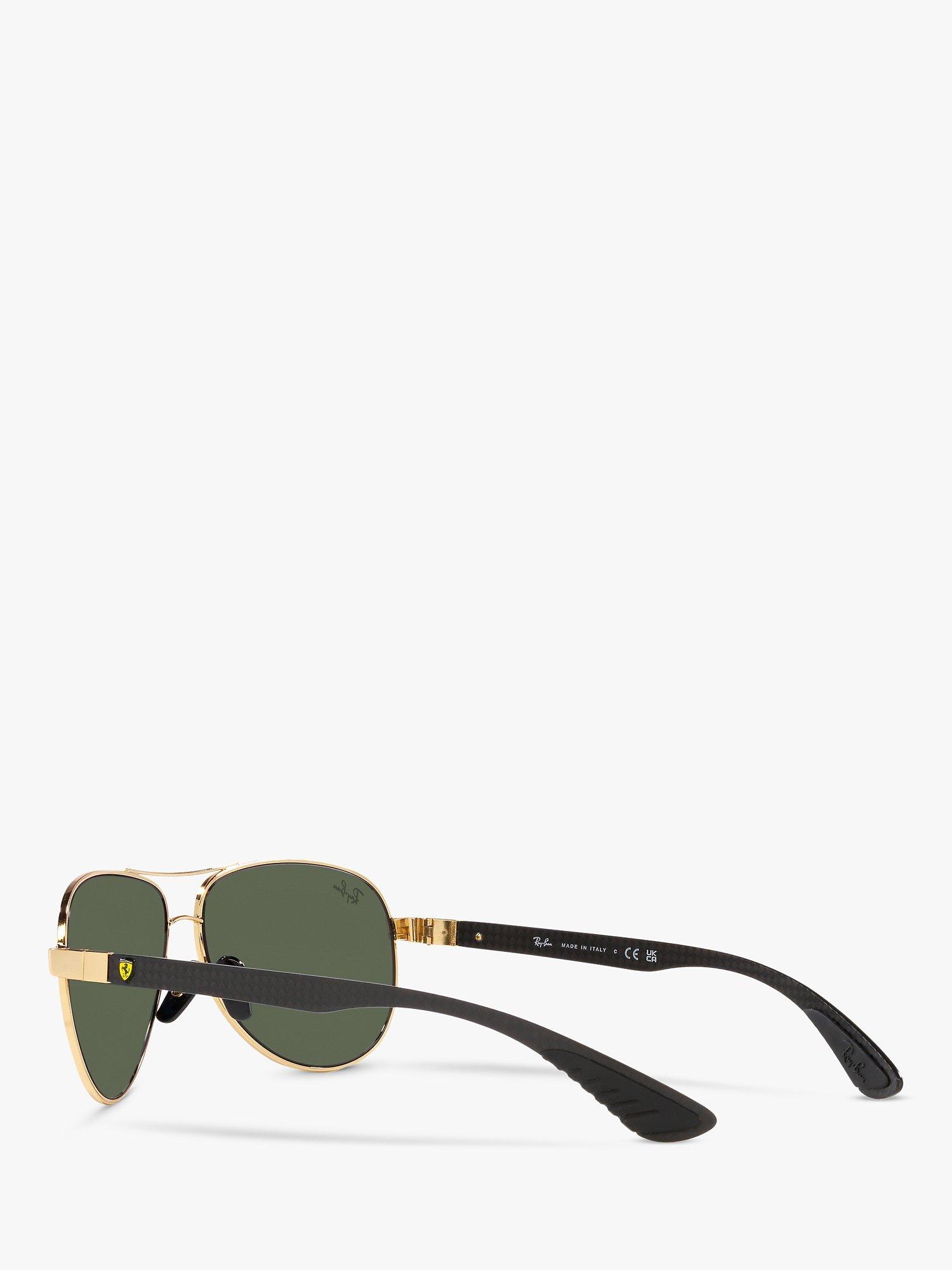 Product image 5 of 11, which shows Ray-Ban RB8331 Men's Aviator Sunglasses, Arista/Green