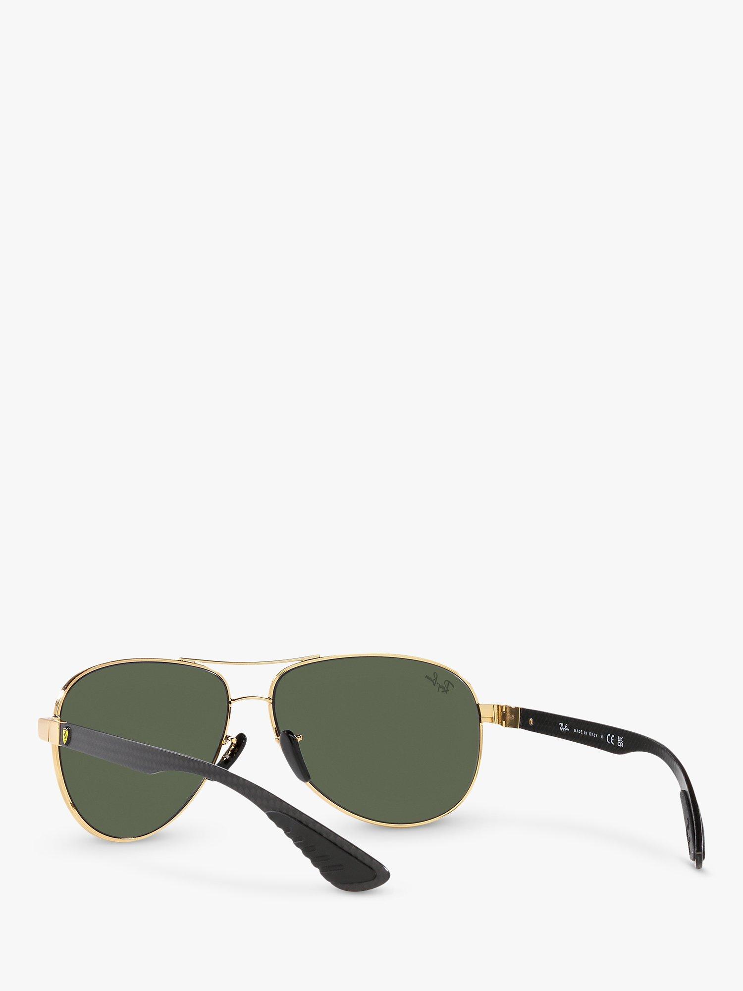 Product image 6 of 11, which shows Ray-Ban RB8331 Men's Aviator Sunglasses, Arista/Green