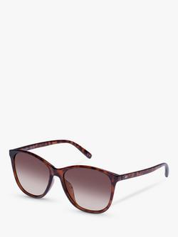 Le Specs Women's Entitlement Cat's Eye Sunglasses, Tortoise/Brown Gradient, Tortoise/Brown Gradient