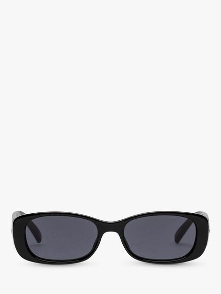 Le Specs Women's Unreal Rectangular Sunglasses - view 2, Black L5000165