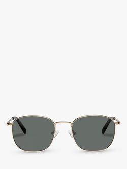 Le Specs L5000154 Unisex Neptune Deux Polarised Round Sunglasses, Gold/Grey - view 2, Gold/Grey