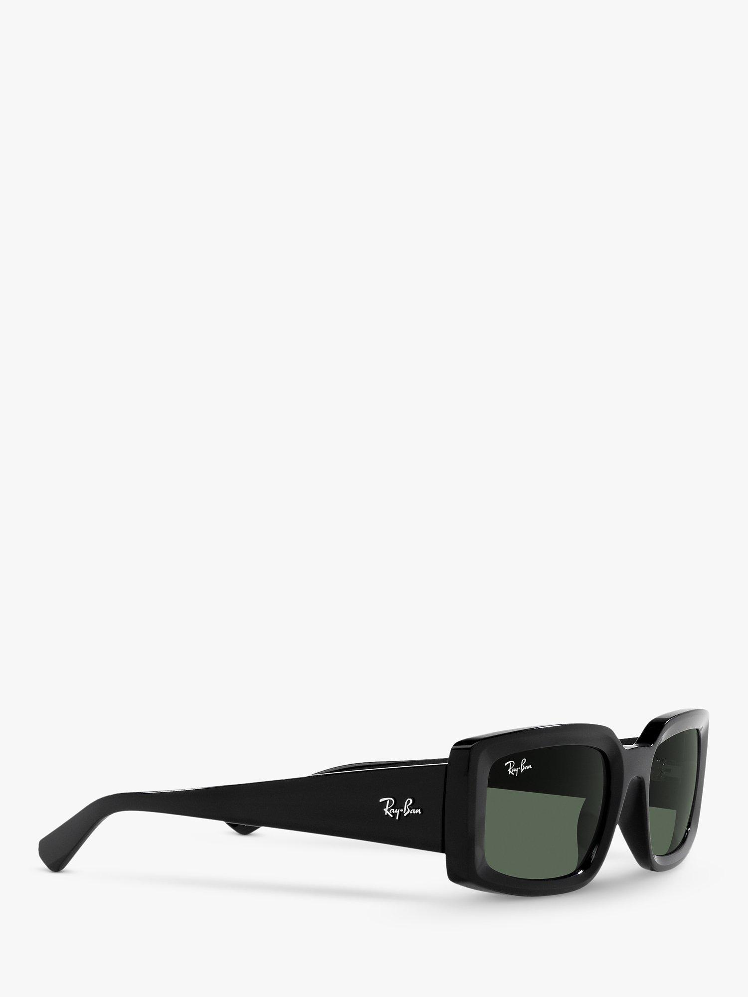 Product image 11 of 11, which shows Ray-Ban RB4395 Women's Kiliane Rectangular Sunglasses, Black