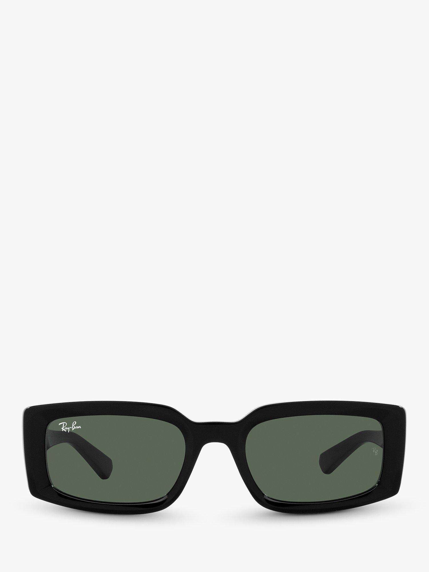 Product image 3 of 11, which shows Ray-Ban RB4395 Women's Kiliane Rectangular Sunglasses, Black
