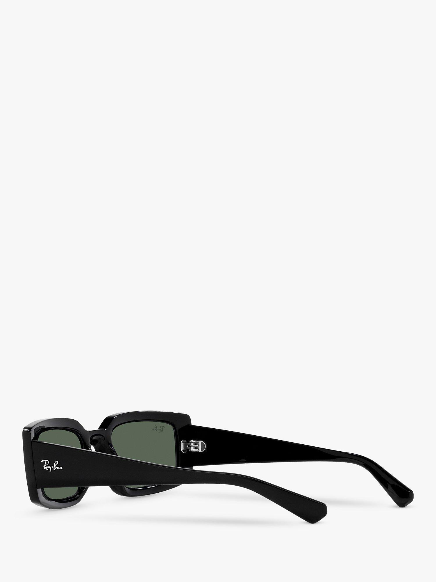 Product image 5 of 11, which shows Ray-Ban RB4395 Women's Kiliane Rectangular Sunglasses, Black