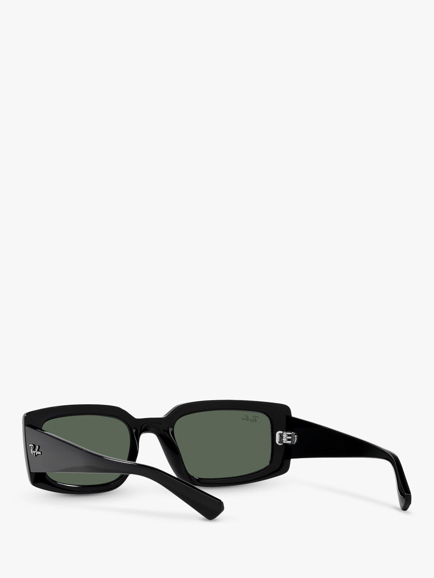 Product image 6 of 11, which shows Ray-Ban RB4395 Women's Kiliane Rectangular Sunglasses, Black