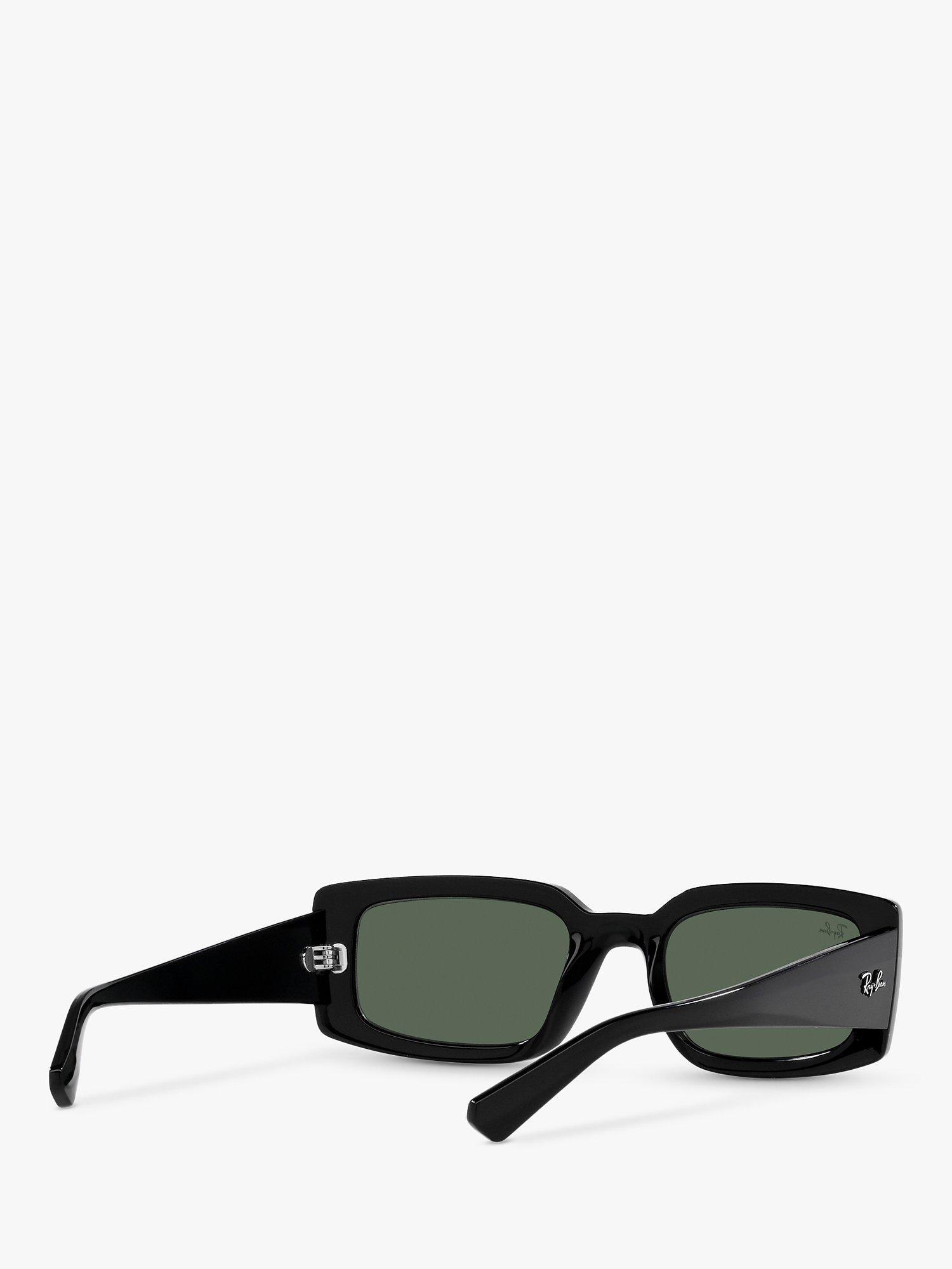 Product image 8 of 11, which shows Ray-Ban RB4395 Women's Kiliane Rectangular Sunglasses, Black