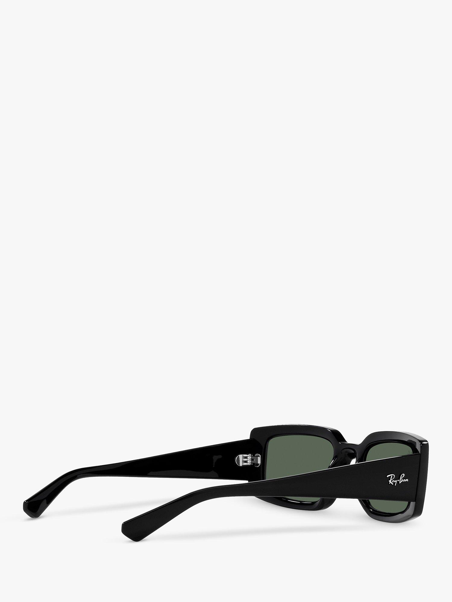 Product image 9 of 11, which shows Ray-Ban RB4395 Women's Kiliane Rectangular Sunglasses, Black