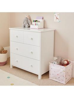 Great Little Trading Co Lulworth Chest of Drawers, White, White