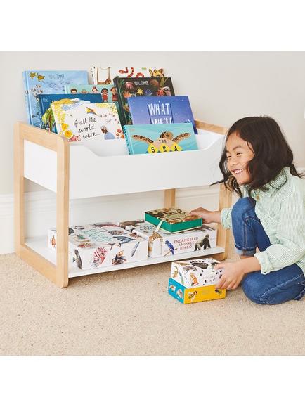 Great Little Trading Co Beanstalk Toddler Bookcase, White, White