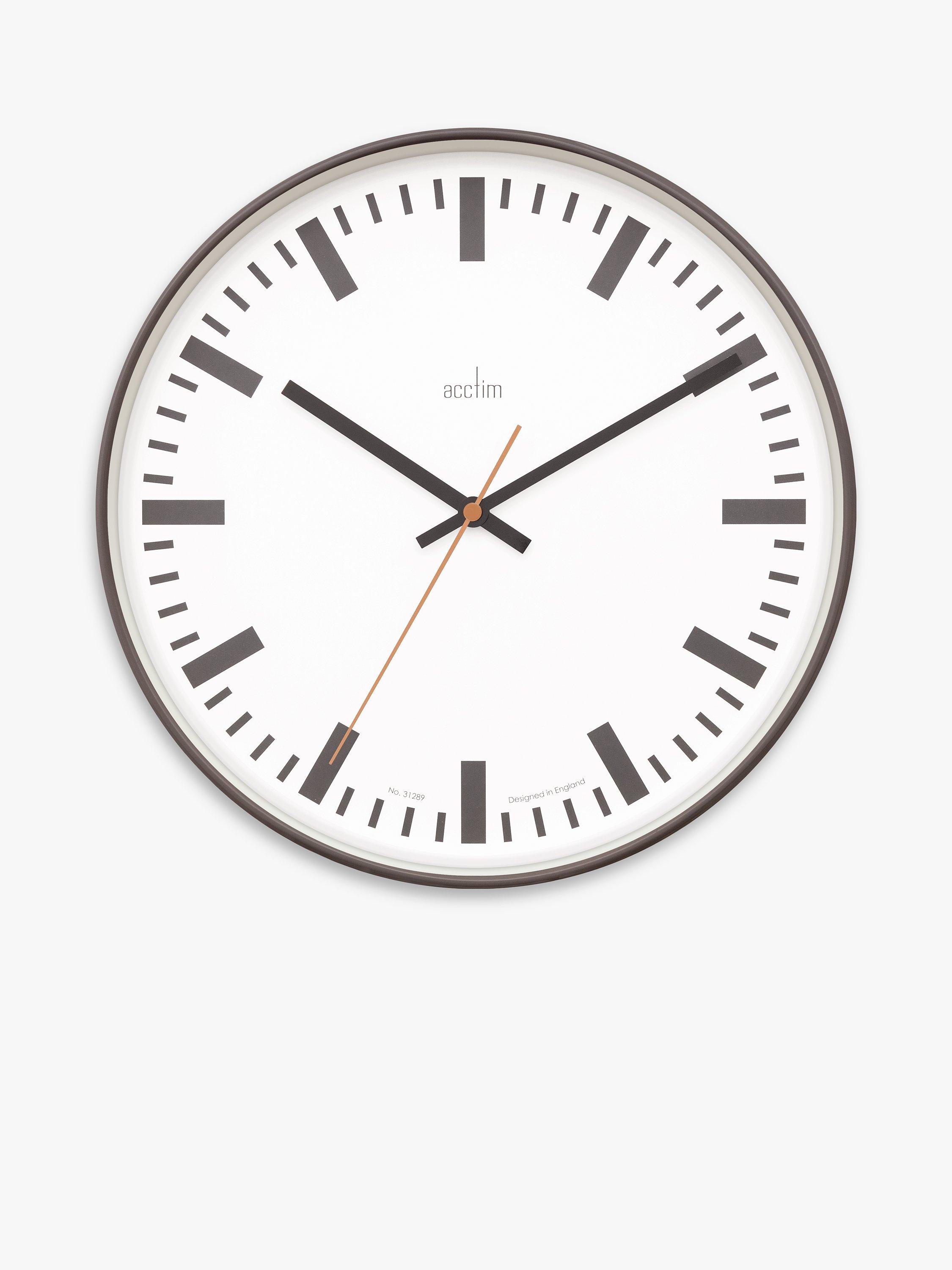 Acctim Victor Analogue Quartz Wall Clock, 30cm, London Sky