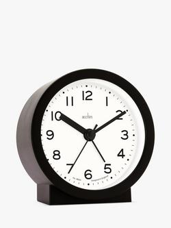 Acctim Mia Analogue Alarm Clock - view 2, Black