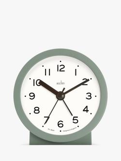 Acctim Mia Analogue Alarm Clock, Cool Mint