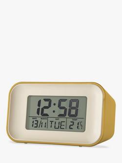 Acctim Alba Digital Alarm Clock - view 2, Mustard