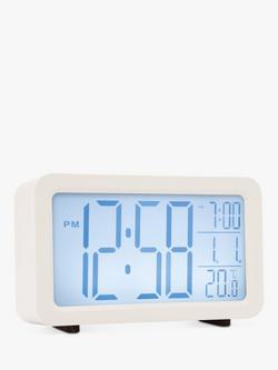Acctim Harris LCD Digital Alarm Clock, White