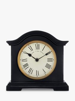 Acctim Towcester Falkenburg Roman Numeral Quartz Mantel Clock, Distressed Black - view 2, Distressed Black
