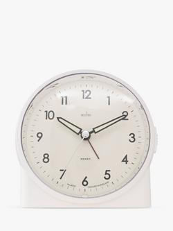 Acctim Grace Non-Ticking Sweep Analogue Alarm Clock, Buttermilk
