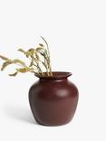 John Lewis Large Stoneware Vase, H26cm, Damson