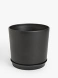 John Lewis Contemporary Glazed Stoneware Planter, 24.5cm