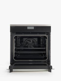 John Lewis JLBIOSS750 Built In Electric Self Cleaning Single Oven, Stainless Steel - view 2, Stainless Steel