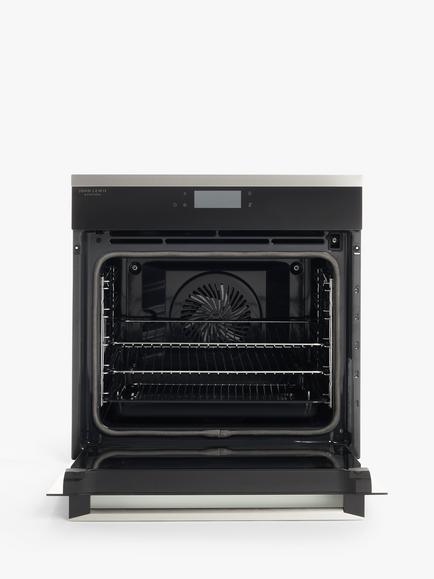 John Lewis JLBIOSS750 Built In Electric Self Cleaning Single Oven, Stainless Steel - view 2, Stainless Steel