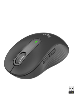Logitech Signature M650 Bluetooth Wireless Mouse, Graphite, Graphite