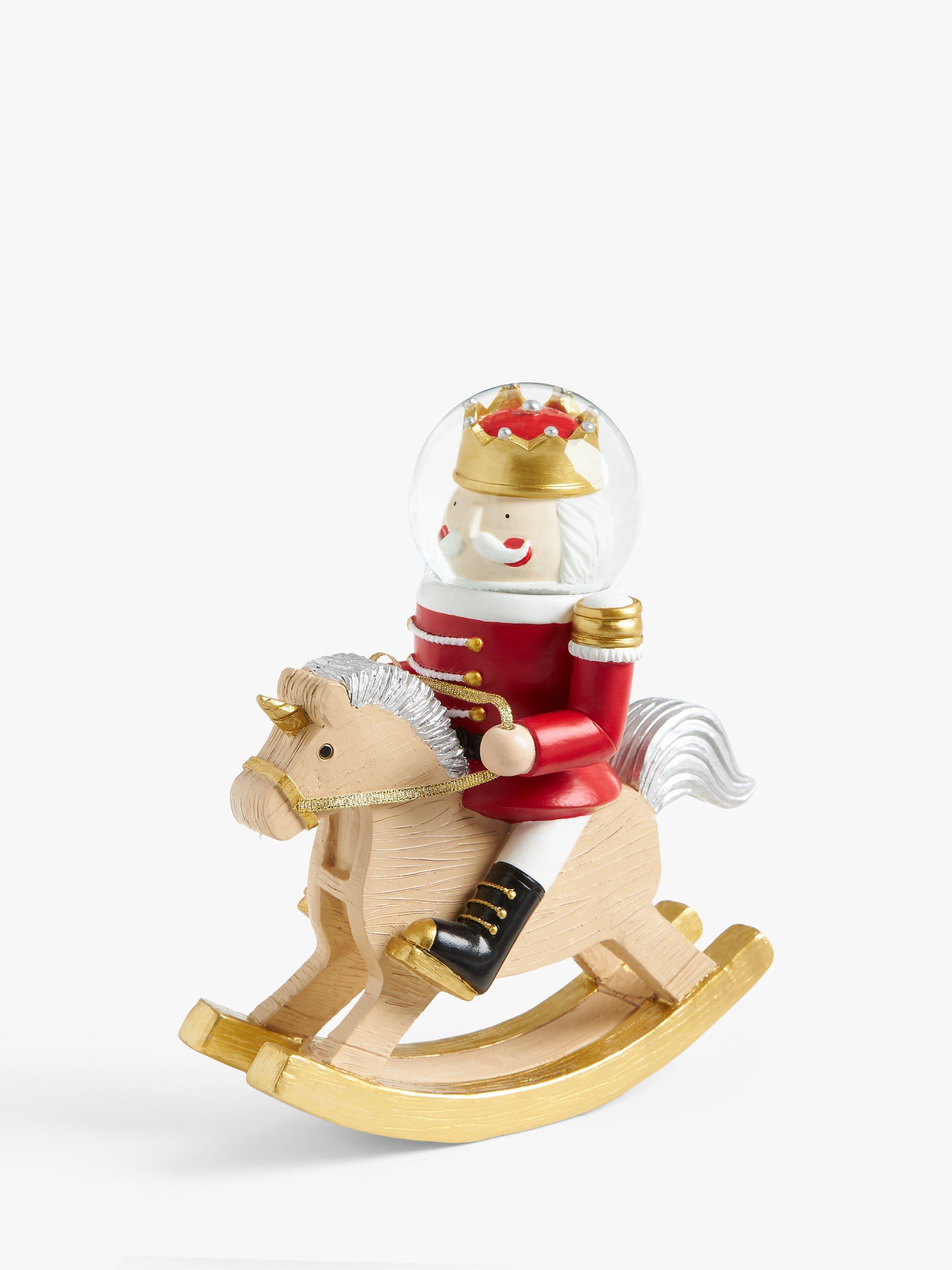 John Lewis Rainbow Time Capsule Rocking Horse Snow Globe