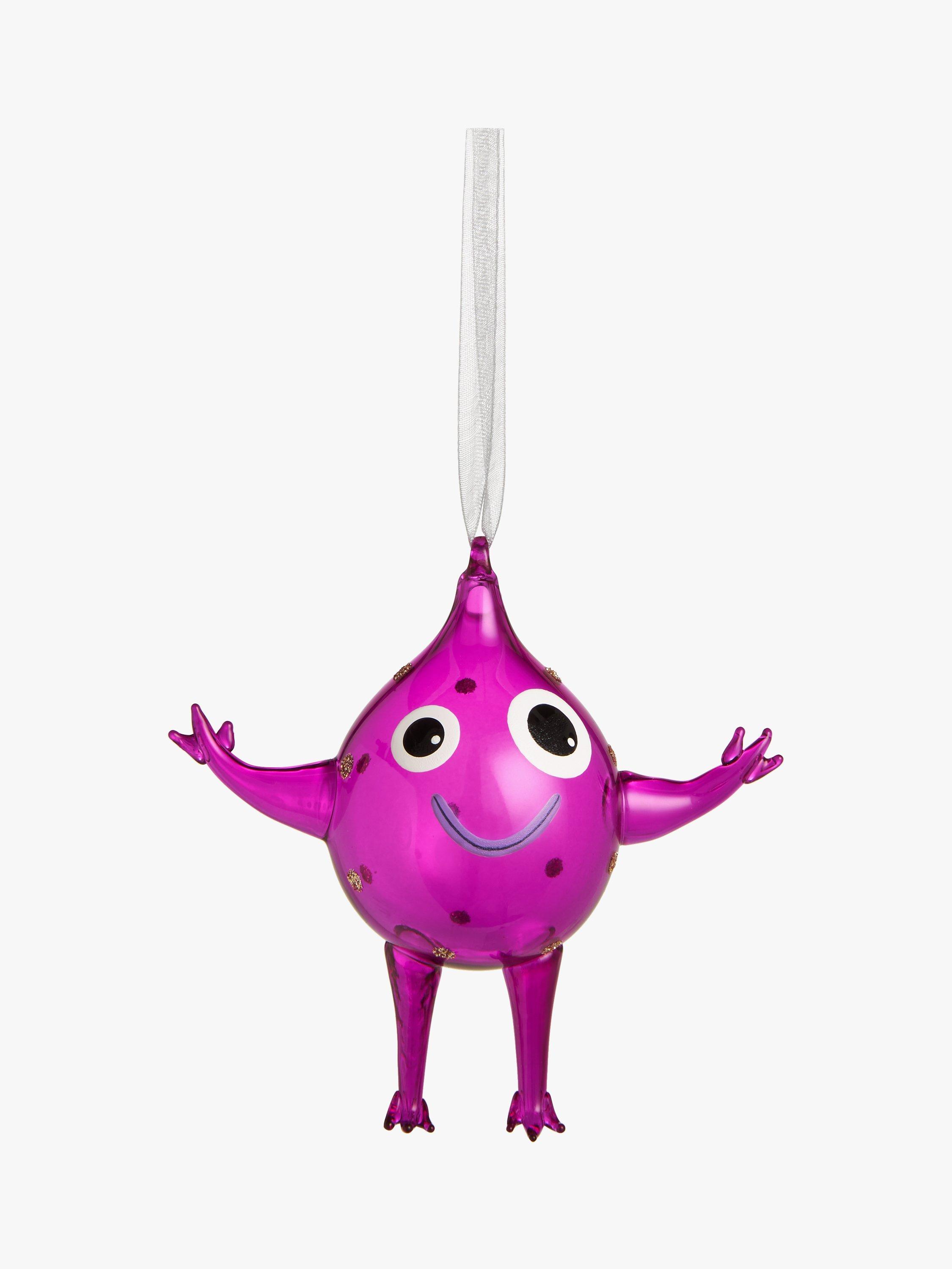 John Lewis Beyond Christmas Pink Alien Bauble
