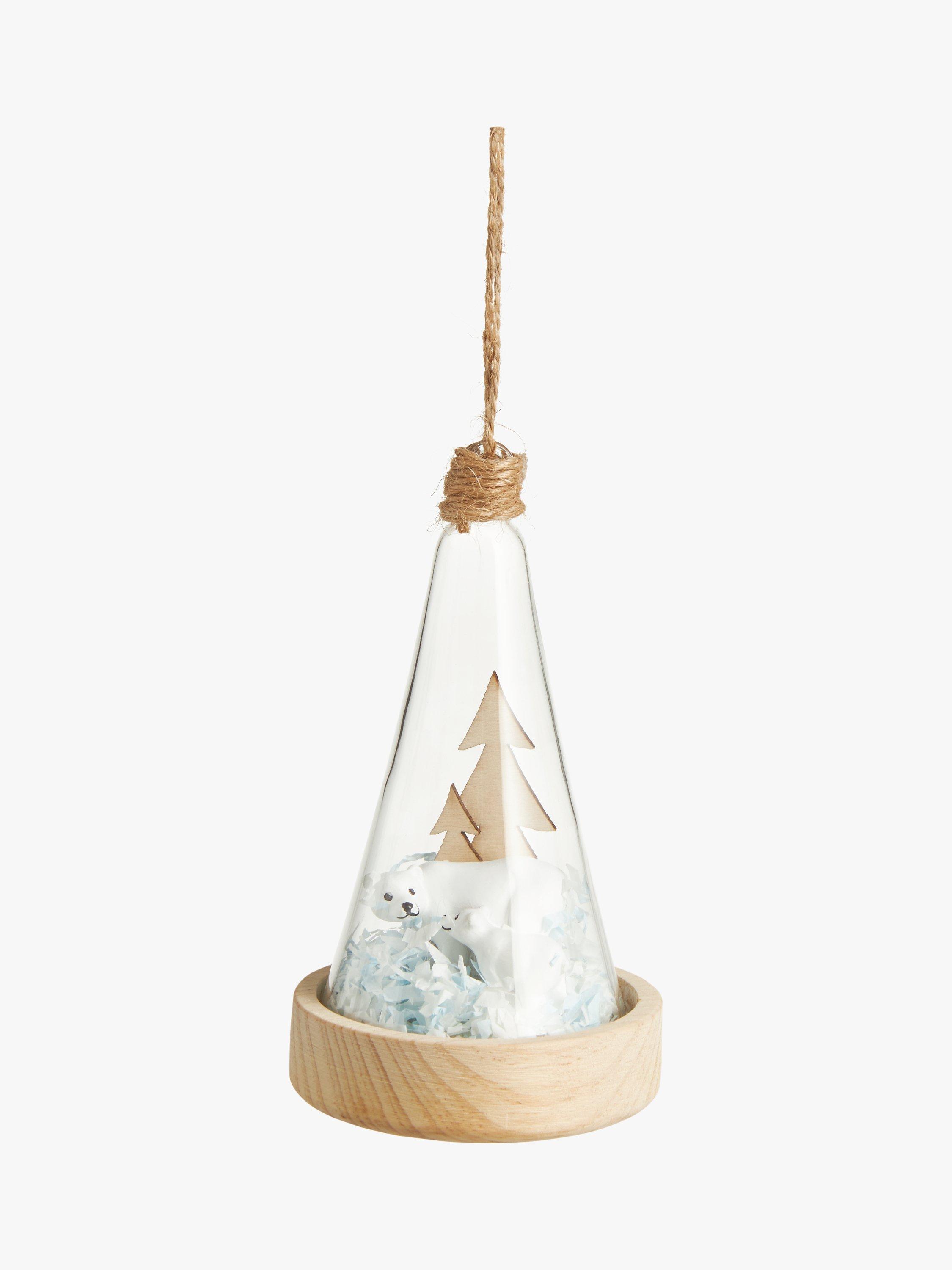 John Lewis Polar Planet Polar Bear Dome Christmas Tree Decoration