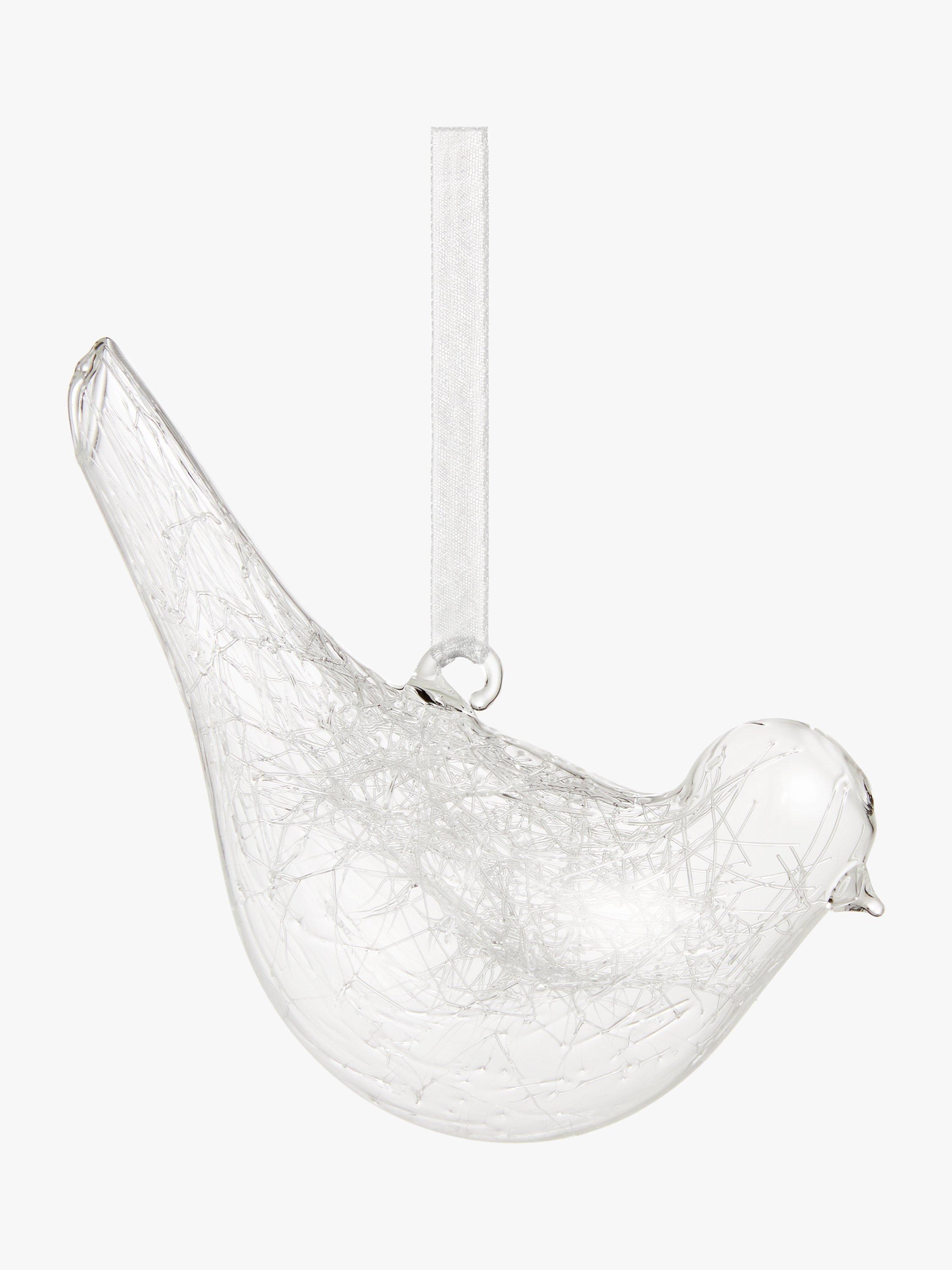 John Lewis Polar Planet Spun Glass Bird Bauble
