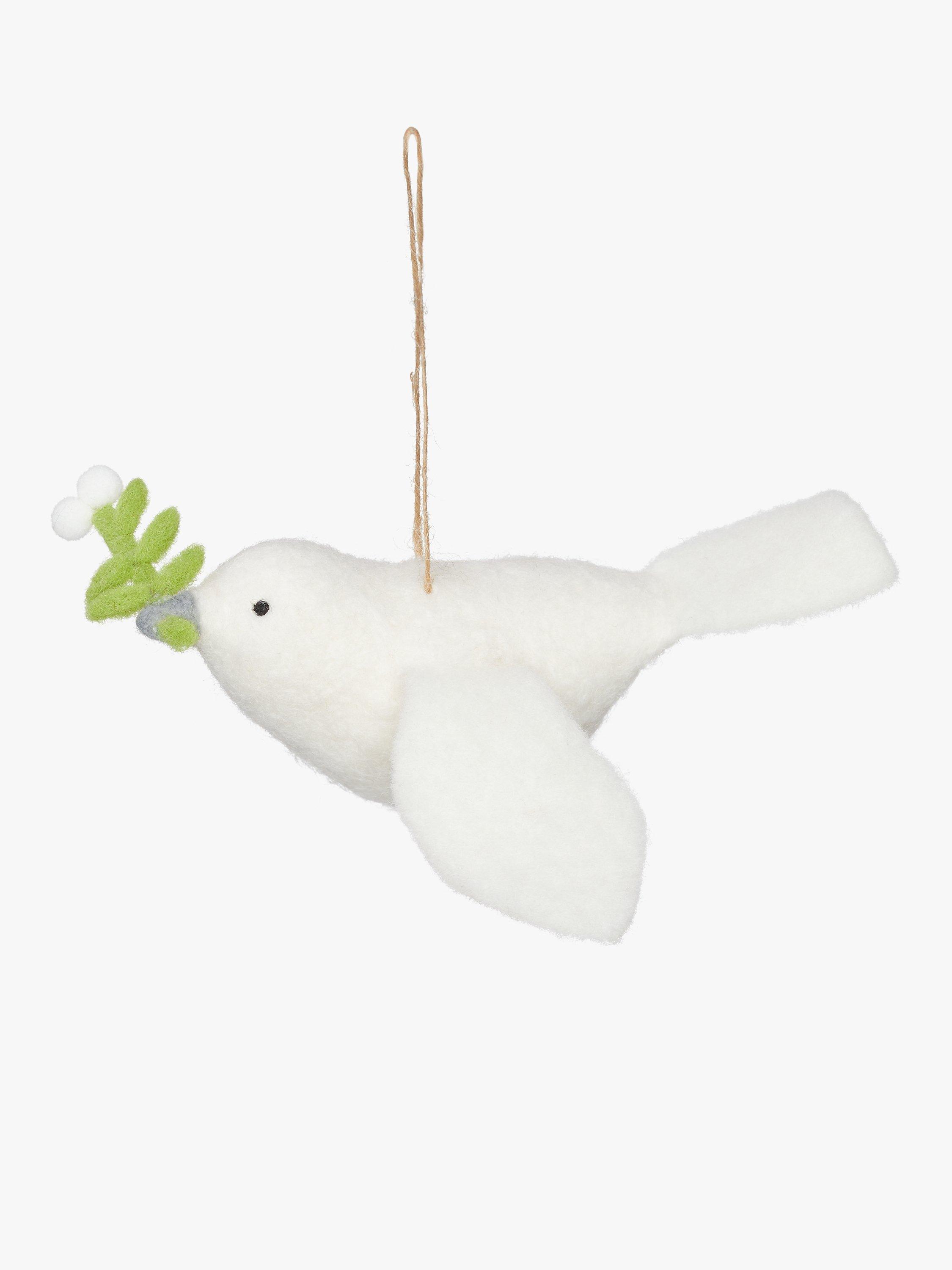 John Lewis Polar Planet Felt Dove Tree Decoration