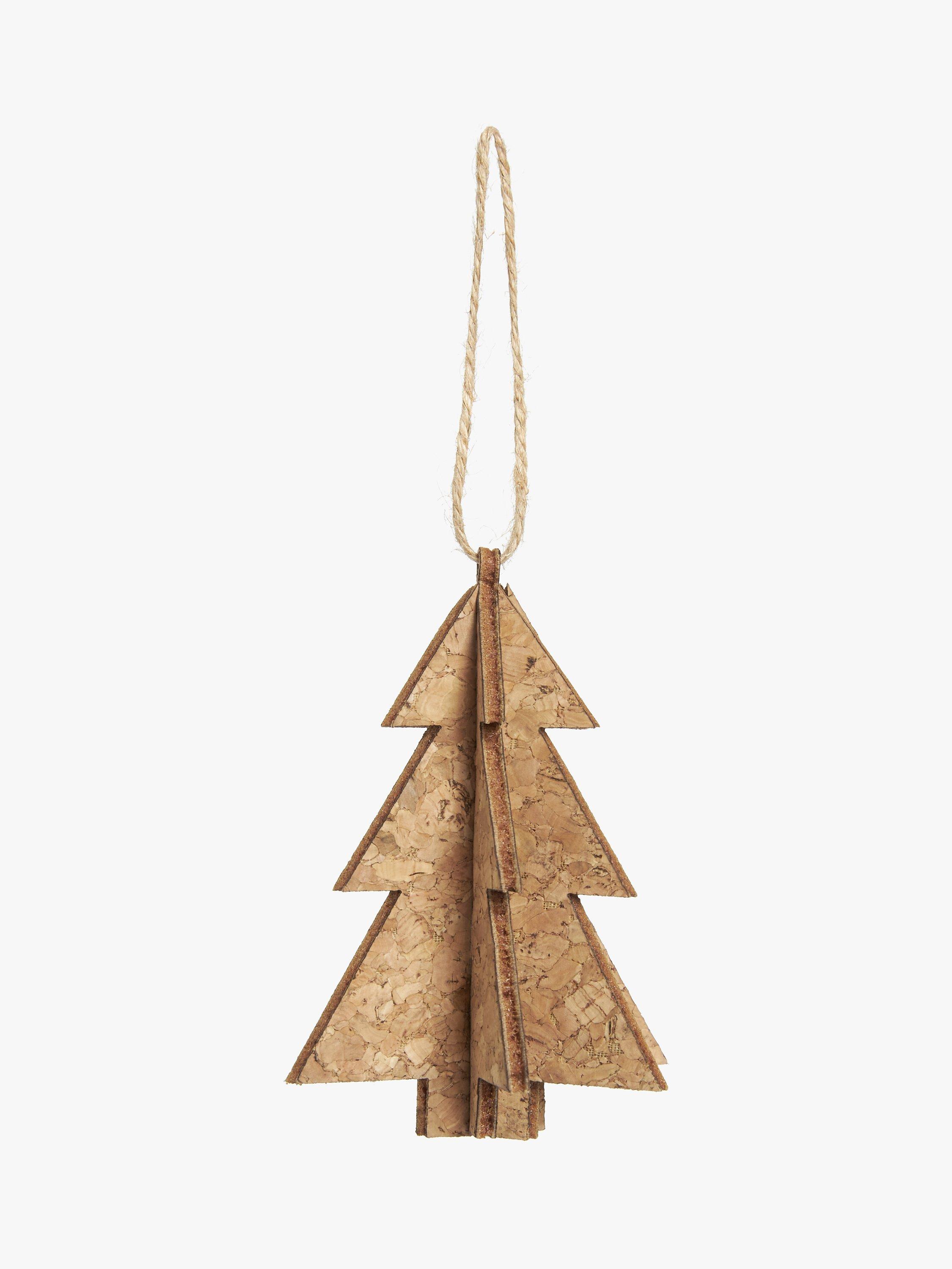 John Lewis Polar Planet Cork Fir Tree Decoration