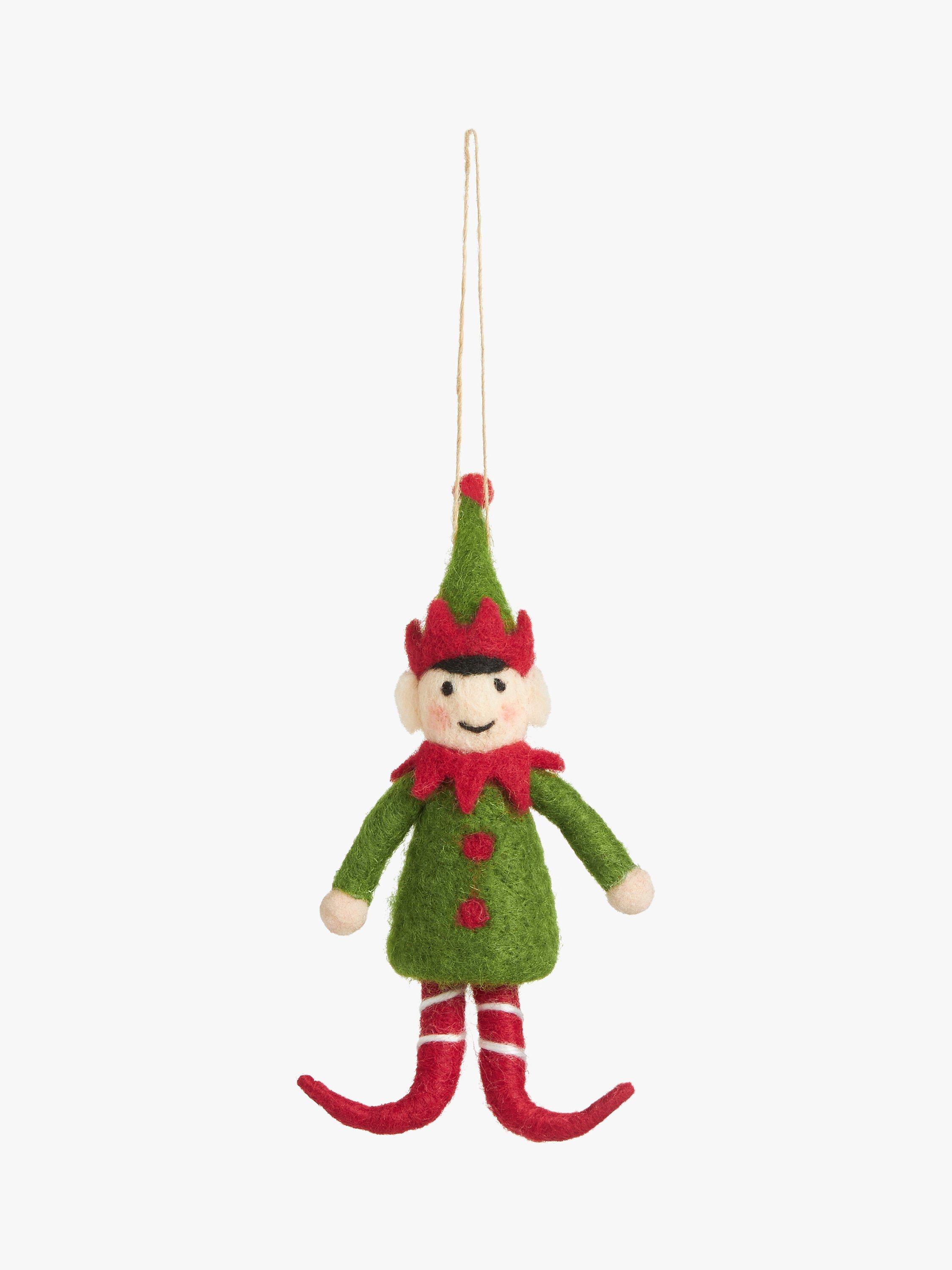 John Lewis Christmas Cottage Felt Elf Tree Decoration