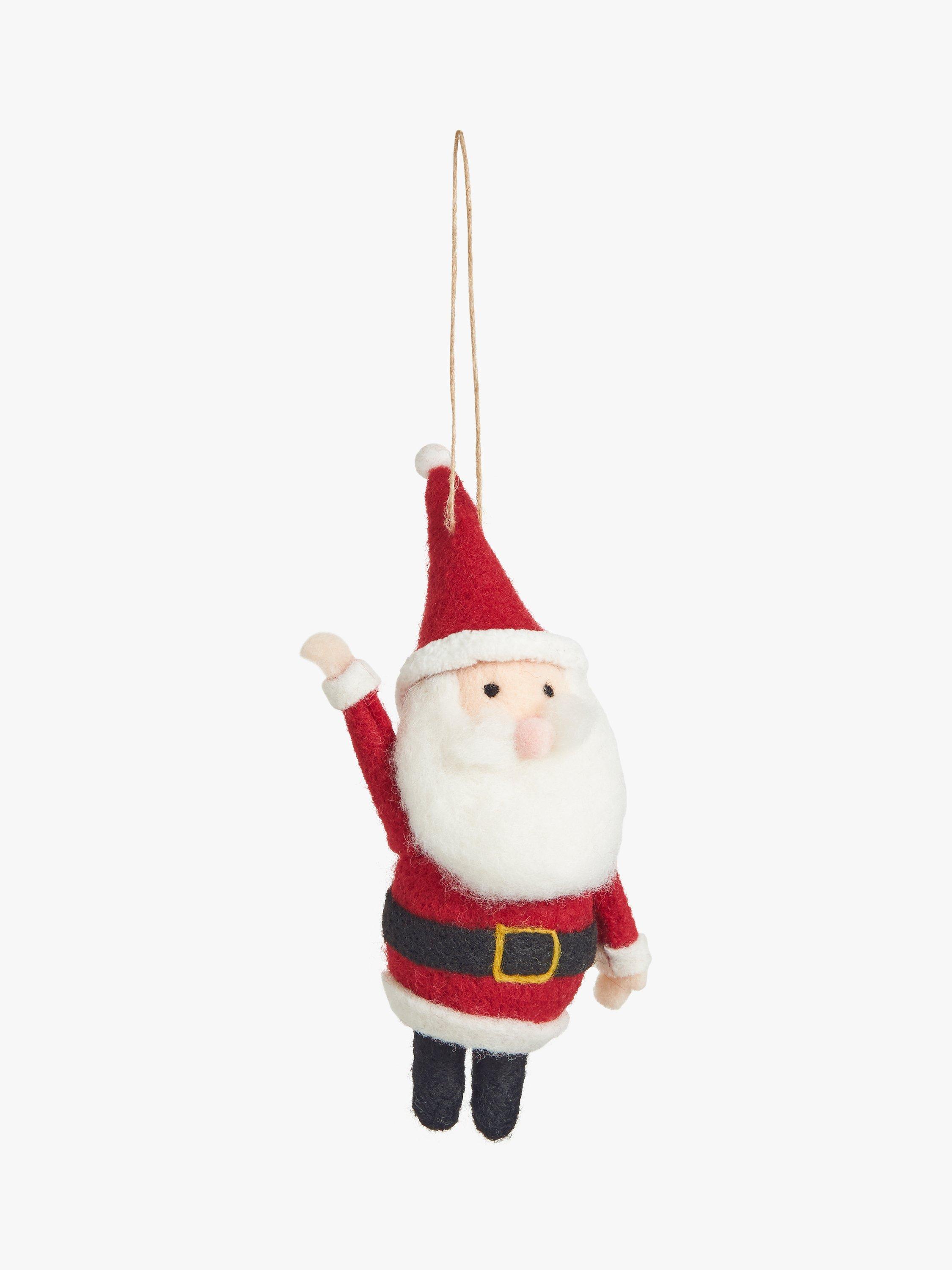 John Lewis Christmas Cottage Felt Santa Tree Decoration
