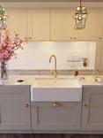 Abode Pronteau Province 4-in-1 Steaming Hot Water Swivel Spout 2 Lever Kitchen Tap, Antique Brass