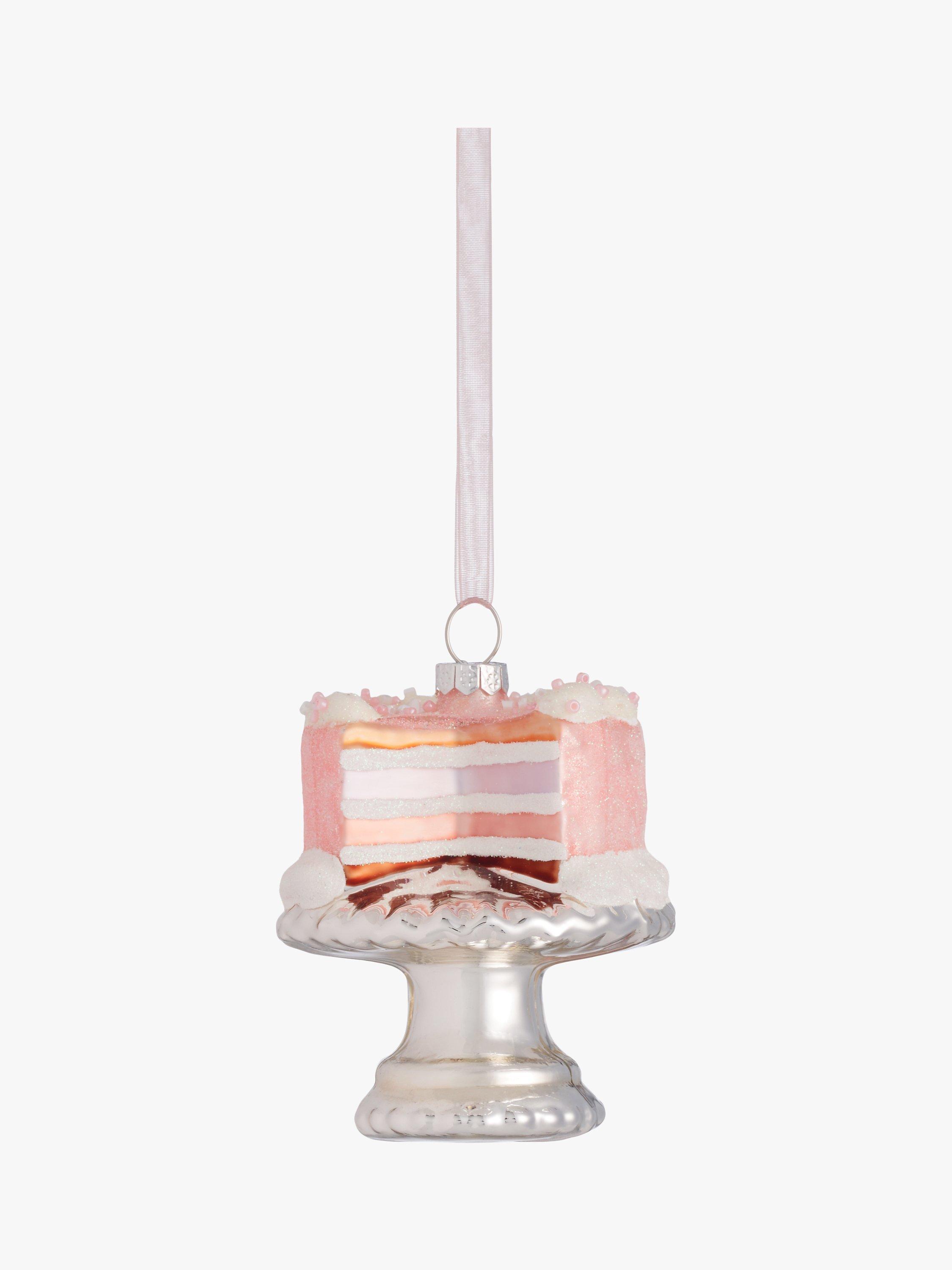 John Lewis Rainbow Time Capsule Cake Bauble