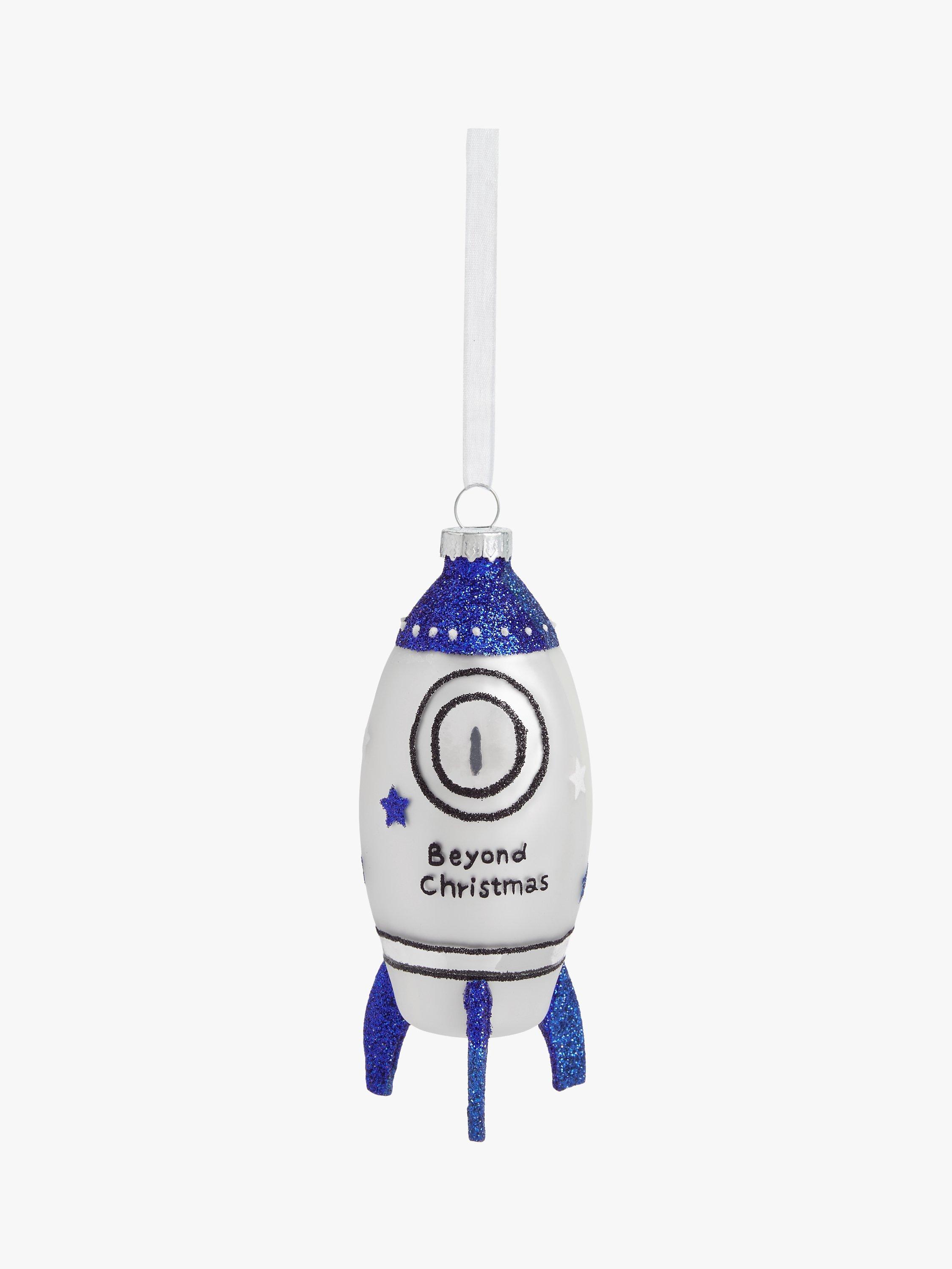 John Lewis Beyond Christmas Rocket Bauble